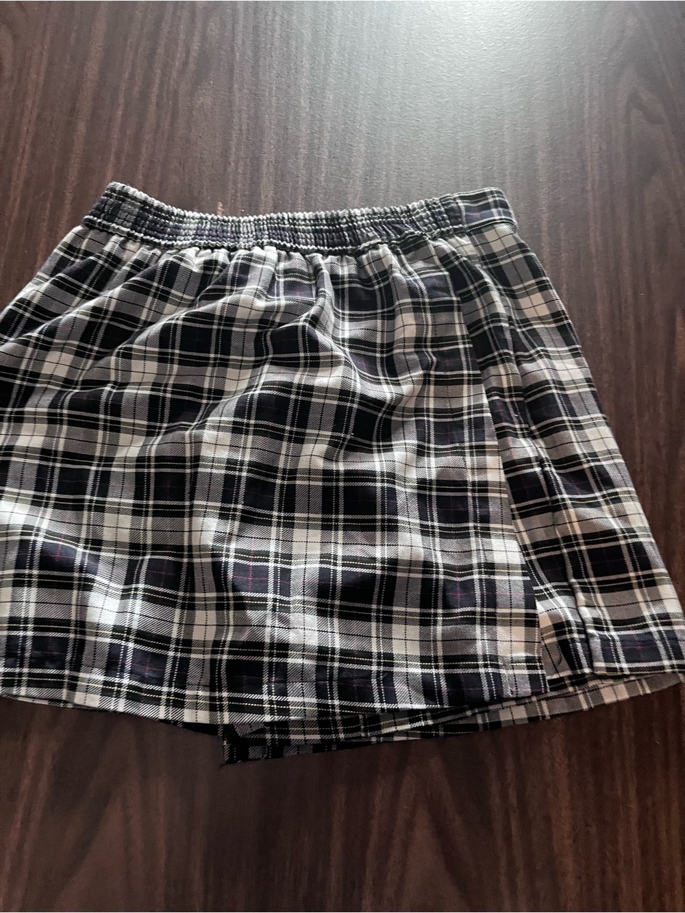 Black and White Plaid Women’s Skirt